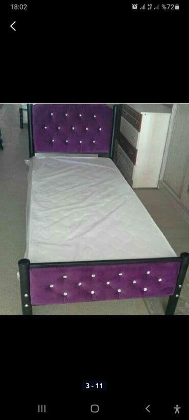 Çarpayılar: Yeni, Təknəfərlik çarpayı, Bazalı, Matras ilə, Siyirməsiz, Azərbaycan — 2