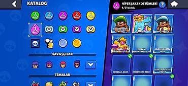 007 first light: Brawl Stars hesabı – zəngin kosmetika və kolleksiya Xüsusiyyətlər: - — 9