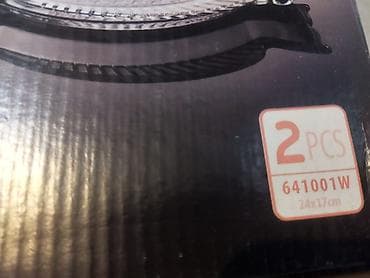 soba servisi: Boşqablar, 2 ədədli dəst, rəng - Qızılı, Şüşə — 2