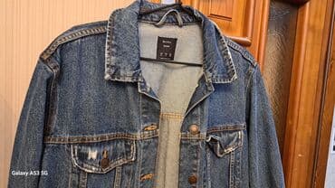 zara gödəkçə: Cins kurtka, Bershka, S — 4