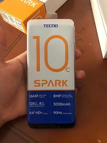 tecno telefon: Tecno Spark 10C, 128 GB — 4