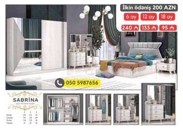 avanqart: İkinəfərlik çarpayı, 2 tumba, Dolab, Termo, Azərbaycan, Yeni — 9