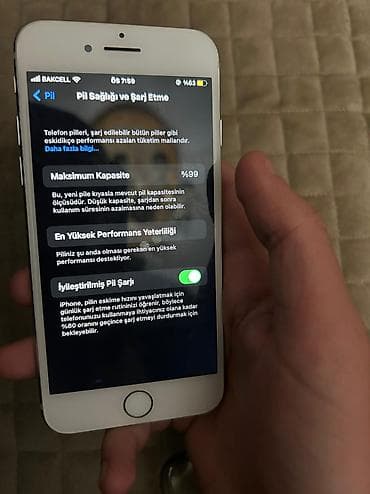 islenmis akumulator satisi: IPhone 8, 64 GB, Ağ, Barmaq izi, Simsiz şarj — 4