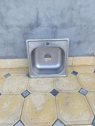 İşlənmiş Kvadrat Mətbəx çanağı, Paslanmaz polad, Ödənişli çatdırılma