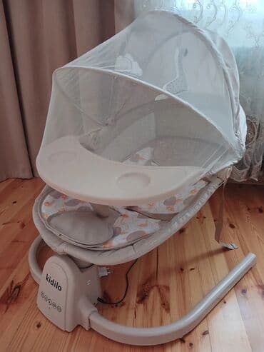 maşın oyuncağı: Kidilo markalı, bej rəngli uşaq yelləncəyi. Rahatlıq üçün tənzimlənən — 2