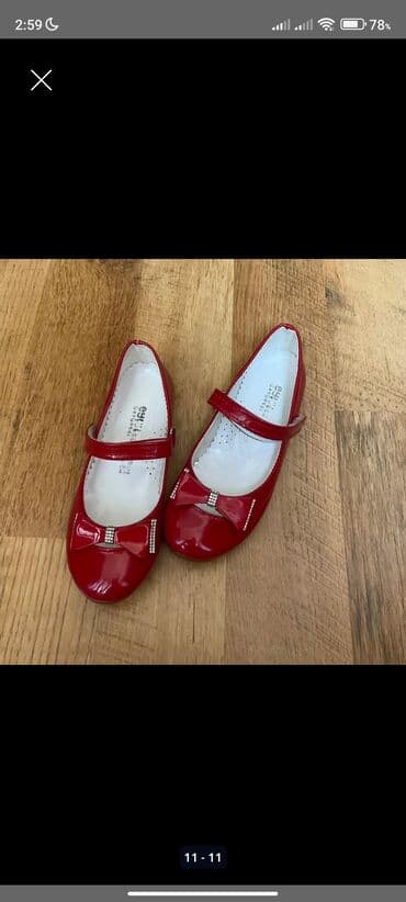 Qoruyucu plyonka və şüşələr: Qız üçün qırmızı baletkalar. Ortopedik dəri Rugan ayaqqabı. 35azn — 4