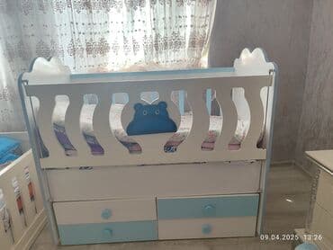 tek kravat gence: Oğlan və qız üçün, İşlənmiş, Dördbucaq, Beşik, Dəst ilə, Matras ilə, Yellənmə mexanizmsiz — 2