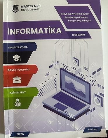 Məhsul: Master NR 1 Tədris Mərkəzi – Test bankları (yeni nəşr, 2026)