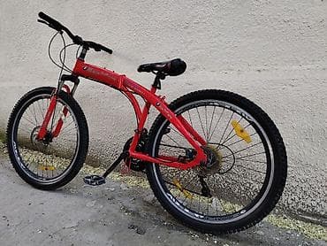 velesiped: Dağ velosipedi – 26” - Rəng: qırmızı Sürülür hal hazırda Ünvan 4 mkr — 7