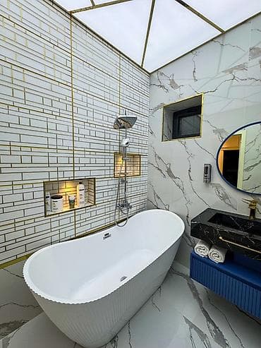 потолочный кондиционер: 2 merteblei villa 4 spalnisi ayrı zallar ayrı kuxnası İsdi hovuz — 7