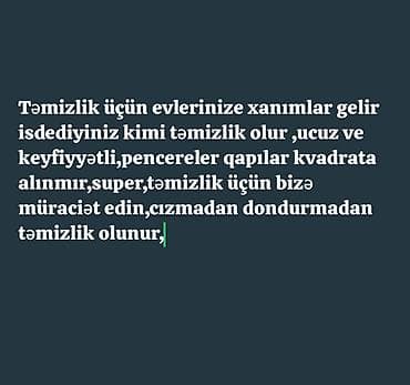 Təmizlik | Evlər | Ümumi təmizlik — 1
