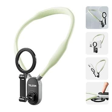 TELESIN telefon Magnetic Neck Holder – 2‑in‑1 maqnitli boyun asqısı — 3