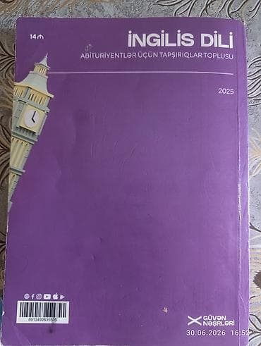 Məhsul: “İngilis dili – Abituriyentlər üçün tapşırıqlar toplusu” — 2