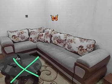 Mebel: Künc divan, İşlənmiş, Açılan, Bazalı, Çatdırılma yoxdur — 1