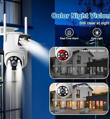 efootball mobile: SZSINOCAM 2.4GHz Wi‑Fi Ağıllı Xarici Təhlükəsizlik Kamerası - Suya — 4