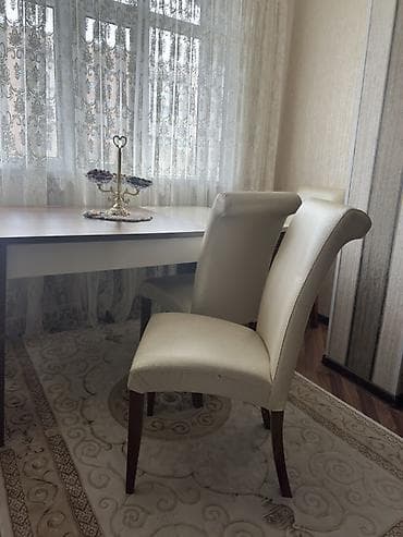 plasmas masalar: Qonaq otağı üçün, Açılmayan, Dördbucaq masa, 6 stul — 4