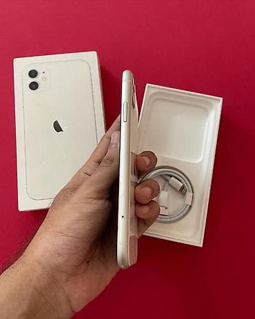 iphon 6 plus: IPhone 11, 128 GB, Ağ, Zəmanət, Kredit, Face ID — 2