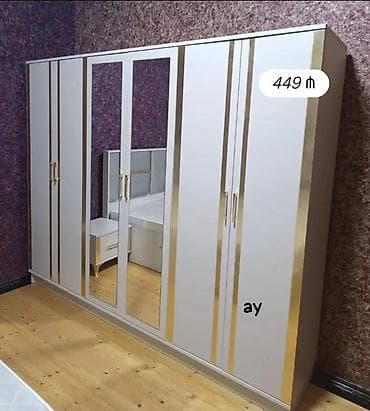 Qapılar və aksessuarlar: Yeni, 6 qapı, Güzgülü, Açılan, Düz dolab — 4