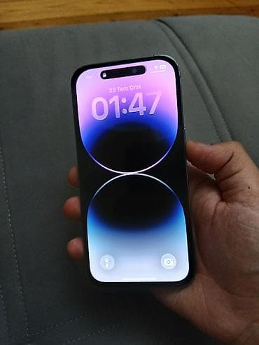 ucuz bluetooth qulaqlıq: IPhone 14 Pro, Deep Purple, Face ID — 2