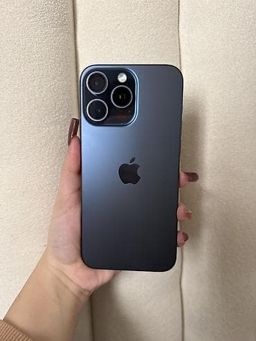 ikinci el 16 pro max: IPhone 15 Pro Max, 256 GB, Blue Titanium, Face ID — 2
