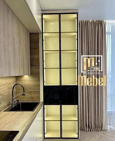 salon mebel: Sifarişlə mətbəx dəsti, Özü çəkən petlələr, MDF — 2