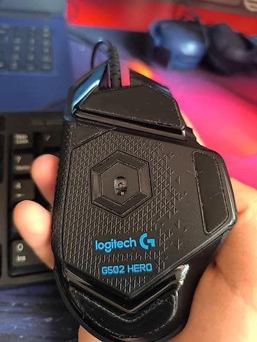logitech mx: TƏCİLİ SATILIR! ORİJİNAL Logitech G502 Hero + çəkilər, double click — 4