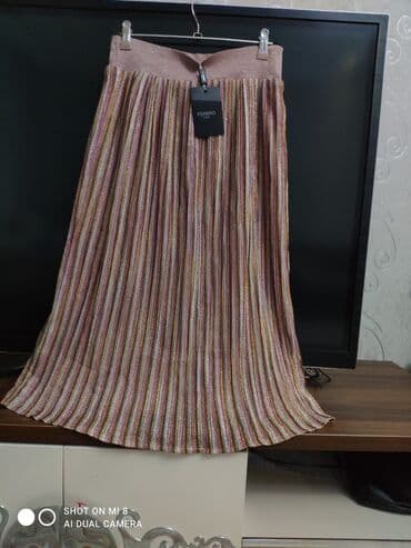 трикотажные юбки для девочек: Миди Юбка, S — 2