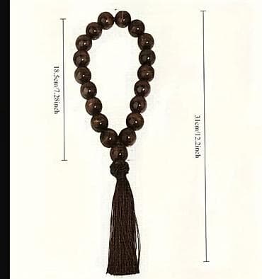 31 masin: Avtomobil üçün dekorativ muncuq asqısı - Material: qəhvəyi tonlarda — 3