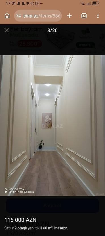 melissa park ipoteka: 2 otaqlı, Yeni tikili, 60 kv. m — 9