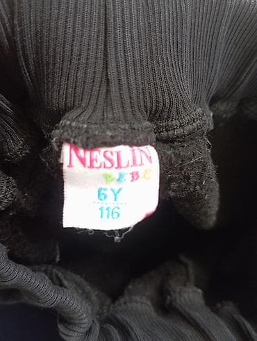 korpə geyimi: Uşaq şalvarı – NESLİN BEBE - Ölçü: 6Y / 116 sm - Rəng: qara - Model — 2