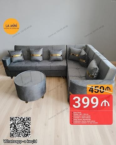 Künc divan, Qonaq otağı üçün, Açılan