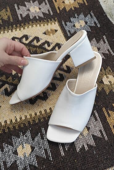 tekstil uşaq şəp şəpləri: Ölçü: 37, rəng - Ağ, Yeni — 6