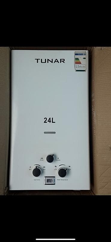 TUNAR 24L qazla işləyən su qızdırıcısı - Su tutumu: 24 litr/dəq