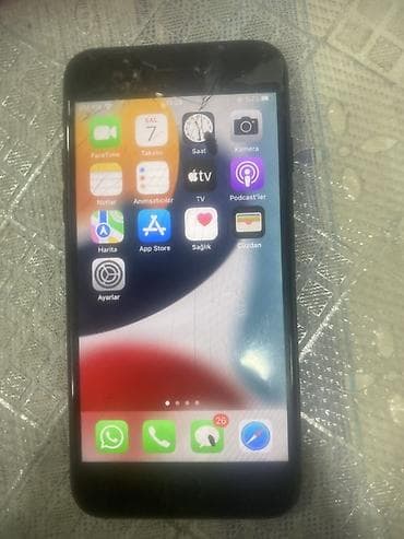 iphone 7 telefonunu al: IPhone 7, 32 GB, Qara, Barmaq izi — 1