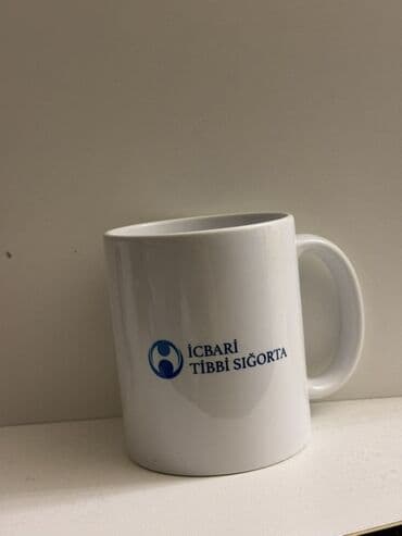 sənəd qabı: Fincanlar, rəng - Ağ, Keramika, 300 ml — 2