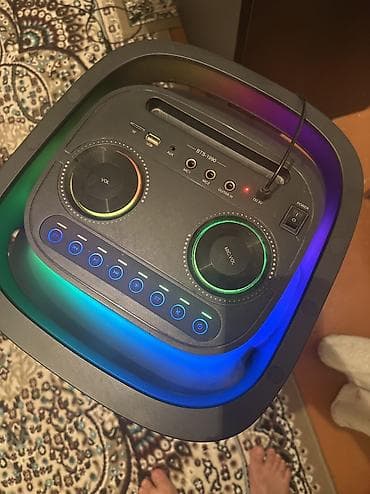karaoke mikrofon: İşlənmiş Kolonka, Növ - Bluetooth, rəng - Qara — 3