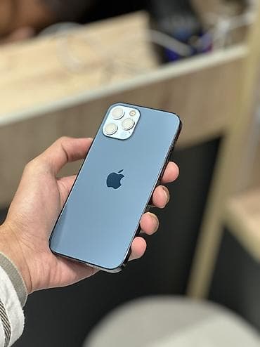 IPhone 12 Pro, 256 GB, Pacific Blue, Simsiz şarj, Face ID