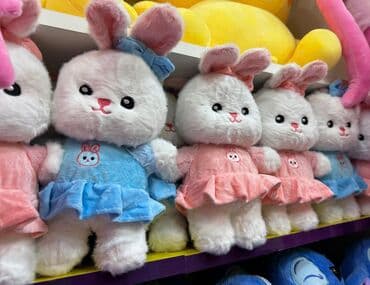 oyuncaq pul: Plyuş Oyuncaq Dovşan – şirin dizaynlı yumşaq oyuncaq - Material — 1