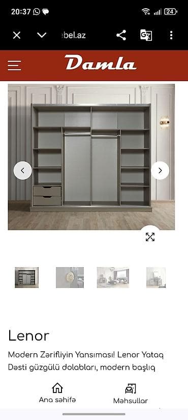 İkinəfərlik çarpayı, Dolab — 5