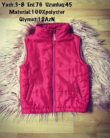 ust: Yash:3-8 Eni:76 Uzunluq:45
Material:100%polyster
Qiymet:12AzN — 1