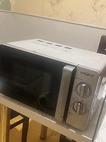 aeg pec: Mikrodalğalı soba Eurolux, Ayrıca dayanan, Mikrodalğalar ilə, rəng - Boz, İşlənmiş — 5