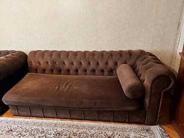 Divan və kreslo dəstləri: 2 eded divan birlikde 100 azn tecli satilir gelib goturmek werti — 2