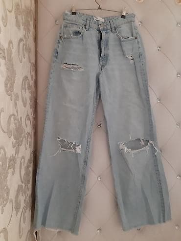 • Məhsul: Cins şalvar • Rəng: Açıq mavi (light wash) • Kəsim