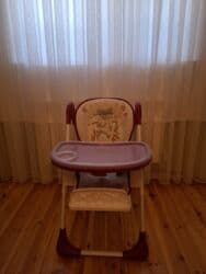 домик для детей: Uşaq yemək stulu - Rəng: ağ/bordo şassi, açıq bənövşəyi süfrə - — 3