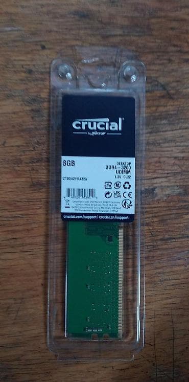 Operativ yaddaş (RAM) Crucial, 8 GB, 3200 Mhz, DDR4, PC üçün lalafo.az -da Operativ yaddaş (RAM) Crucial, 8 GB, 3200 Mhz, DDR4, PC üçün