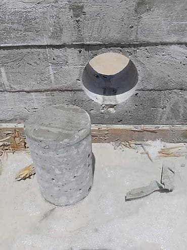 Beton kəsimi və almazla dəlik açma xidməti - Armaturlu beton, daş