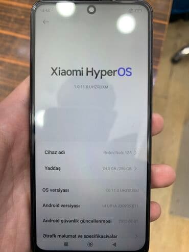 Redmi Note 12S, 256 GB, rəng - Qara, Sensor — 7