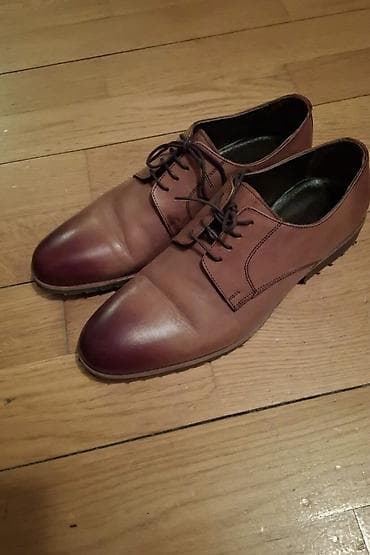 Kişi dəridən klassik ayaqqabı - Model: Bağlamaqlı (6 deşikli)