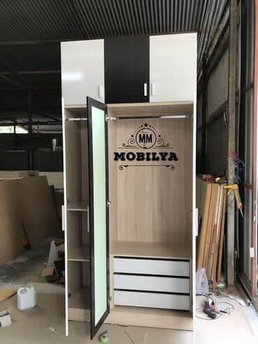 metbex şkafı: Düz dolab, Mətbəx üçün, Dəhliz üçün, Yataq otağı üçün, Paltar üçün, Açılan, 3 qapılı — 2