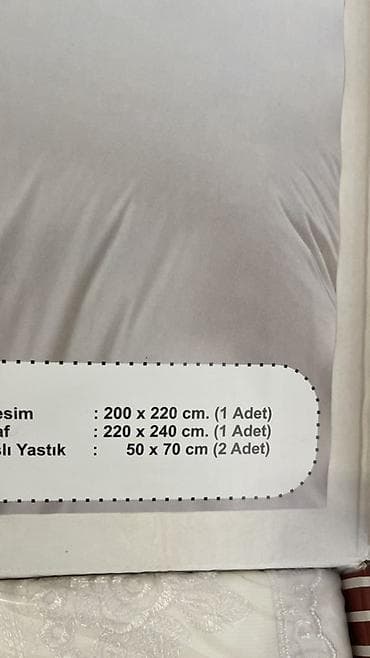 kibrit qutusu: KARACAN HOME – Ranforce Nevresim Dəsti (Turkey) İstifadə edilməyib — 4